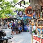 Kiosk shopping at Newport on the Levee near Cincinnati