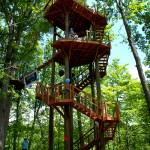 Zip line platform at Ozone Zipline Adventures