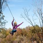 Treetop canopy zip tour in Ohio