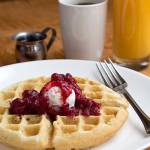 Waffles at The Golden Lamb