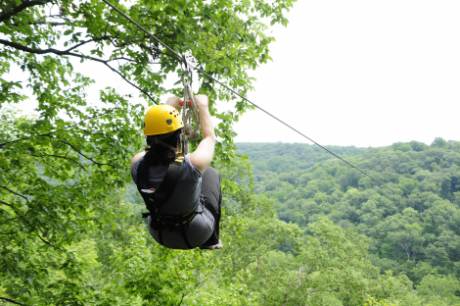 Oregonia ziplining in Ohio